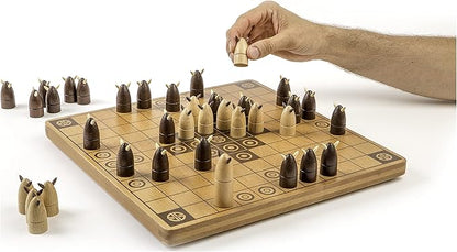 Hnefatafl Two Player Strategy Game with Wooden Game Board for Kids and Adults