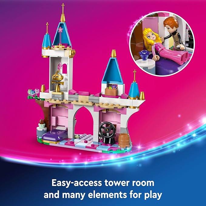 LEGO Disney Princess Maleficent’s Dragon Form Building Set for Kids and Sleeping Beauty Fans Disney Princess Figure Castle Toy Fun Gift Idea for Girls and Boys Ages 7 Plus Who Love Aurora 43240