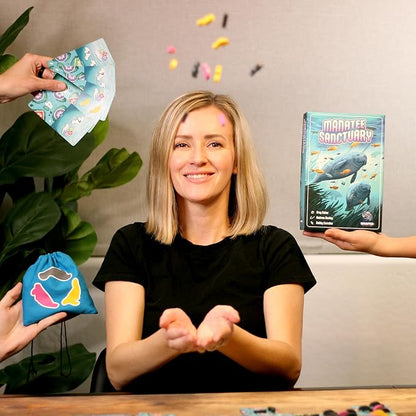 Manatee Sanctuary: Seacow Edition Board Game - Strategic Tableau Building and Drafting Game for Adults and Kids 11+ 1-6 Players