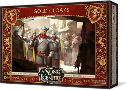 A Song of Ice and Fire Tabletop Miniatures Game Gold Cloaks Unit Box - Add Unparalleled Strength to Your Forces! Strategy Game Ages 14+ 2+ Players 45-60 Minute Playtime Made by CMON