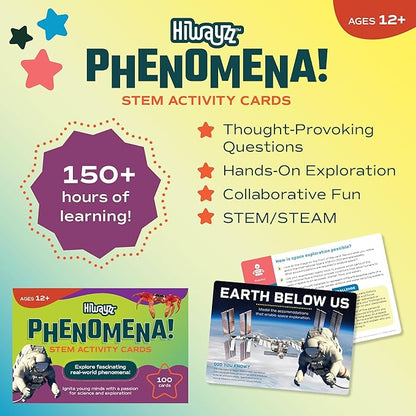 STEM Activity Cards Ages 12+ | 100 Cards for Classroom Activities | Over 150 Hours of Hands-On Science Exploration | Teacher Must-Haves
