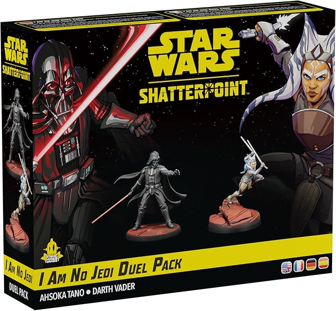 Asmodee Star Wars Shatterpoint I Am No Jedi Duel Pack - Includes Ahsoka Tano &amp Darth Vader Tabletop Miniatures Strategy Game for Kids and Adults Ages 14+ 2 Players 90 Min Playtime