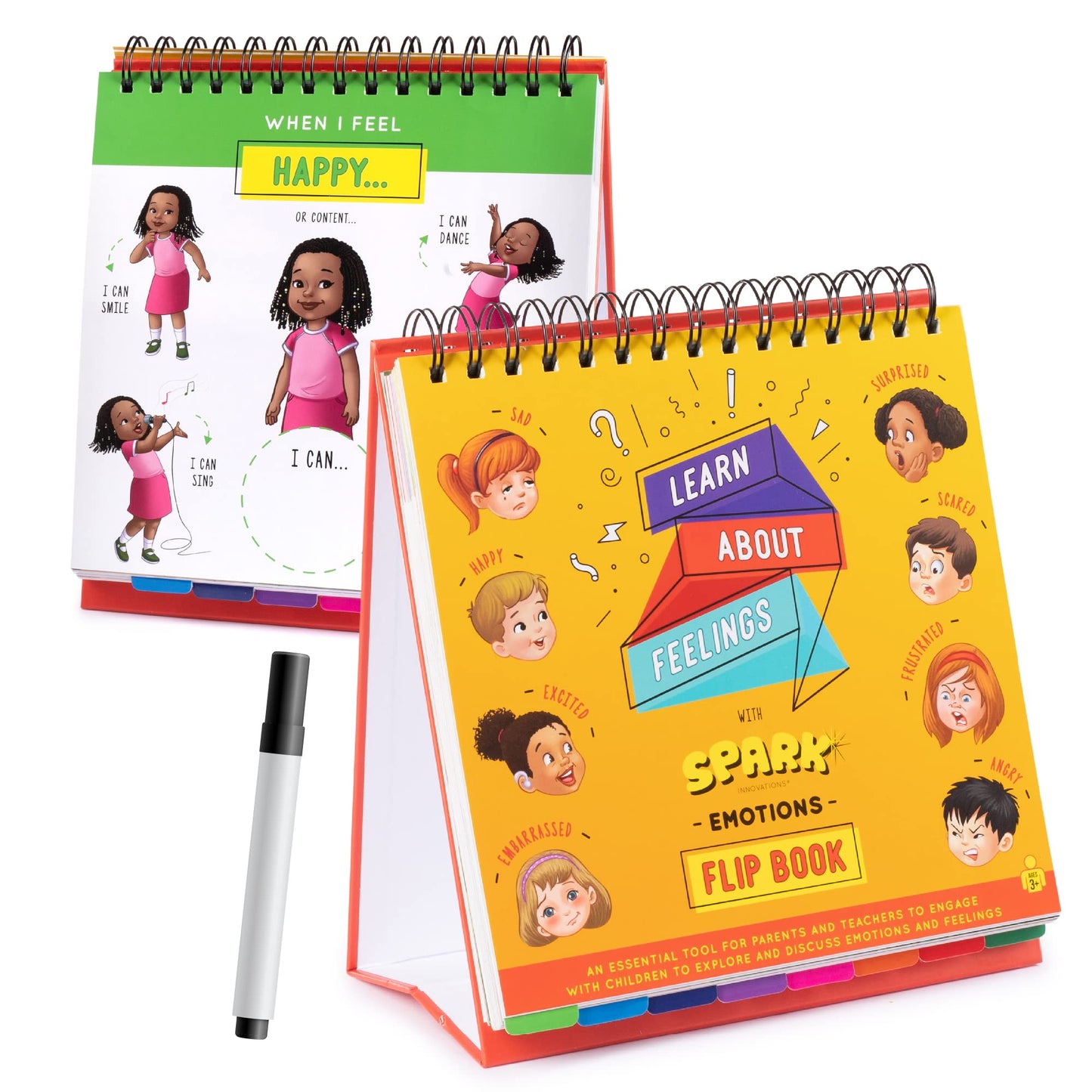 Emotion and Feeling Busy Book for Kids, Calming Corner, ABA Therapy Materials, Emotion Charts, Autism Homeschooling ADHD Tool, Social Emotional Learning