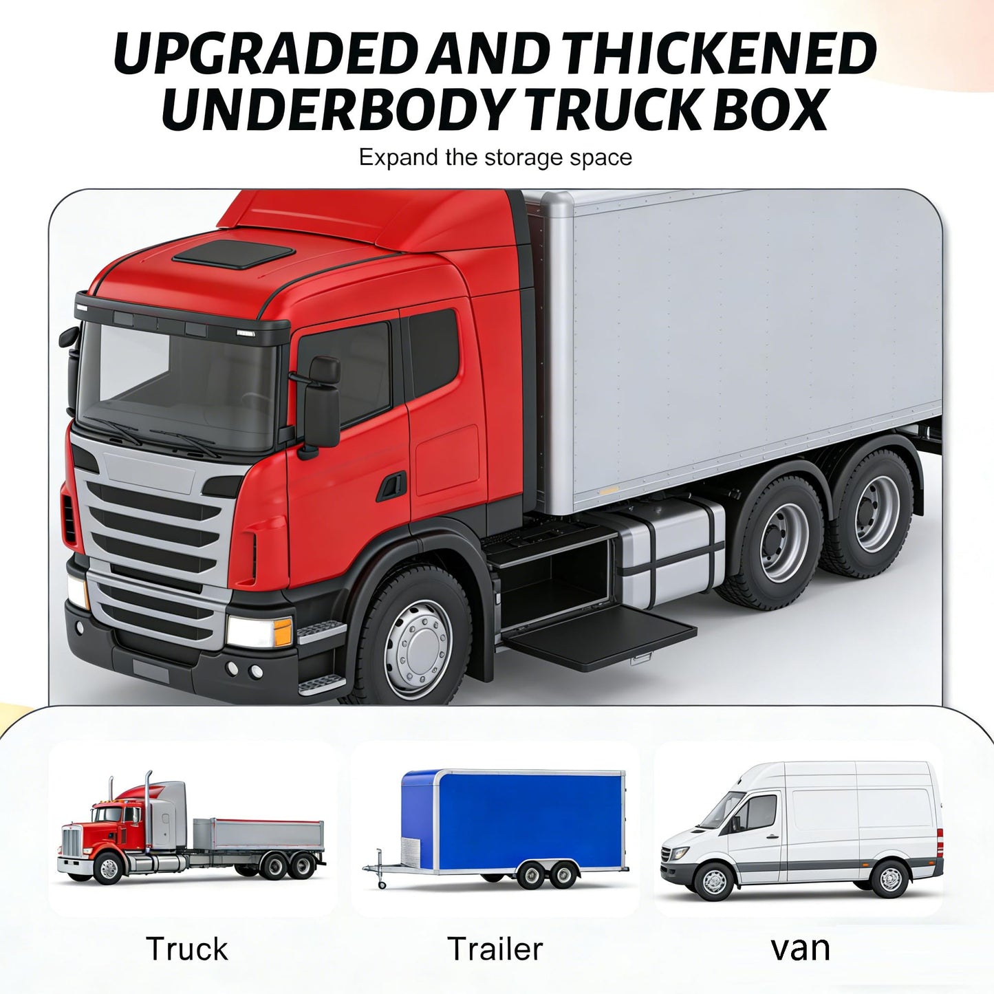 24" Underbody Truck Tool Box, Heavy Duty Steel Underbody Toolbox 24 x 12 x 14 with T-Handle Lock & Weatherproof Seal, Lockable Truck Trailer Tool Box for Pickup, Flatbed, RV, Van, Utility Vehicles