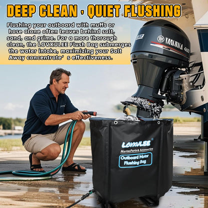 LOVXULEE Outboard Motor Flushing Bag,Outboard Engines Flushing Bag,Outboard Flushing on Land