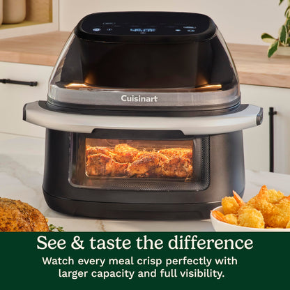 Cuisinart ClearView Large 9-Quart Basket Air Fryer with ClearView Window, Digital Control Panel, 5 Functions, 3 Air Fry Presets, 2 Custom Presets, Easy Clean, PFAS-Free, 3 -Year Warranty, AFC-9