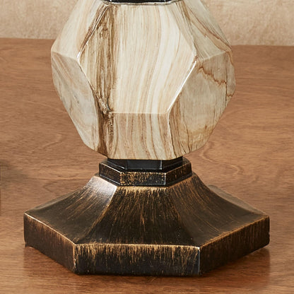 Zane Candleholders Black/Gold Set of Two