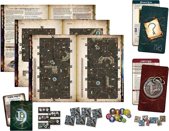 Maladum Beyond The Vaults - Fantasy Dungeon Crawler Game Immersive Terrain Solo Co-op and Adversarial Play