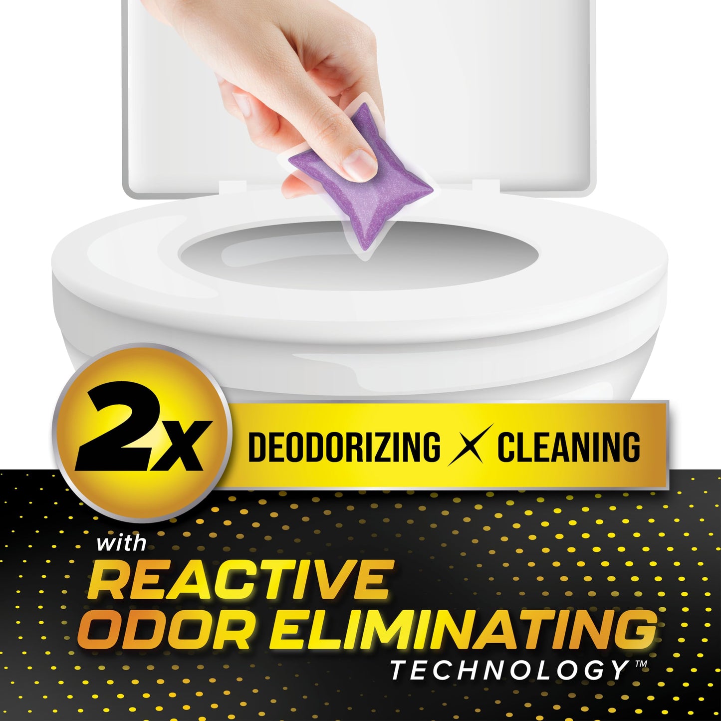 Camco TST MAX RV Toilet Treatment Drop-INs - Control Unwanted Odors and Break Down Waste and Tissue - Septic Tank Safe - Lavender Scent - 30-pack (41553)