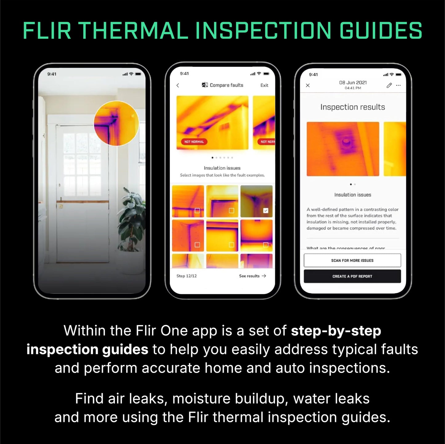 Flir One Pro - Thermal Imaging Camera for iOS Smartphones (iPhone 15 and Newer w/USB-C), 480x360 Super Resolution (160x120 Native IR)