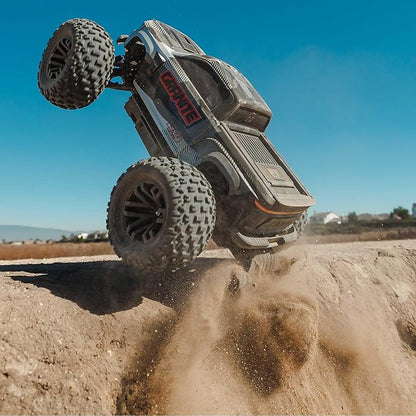ARRMA RC Truck 1/10 Granite 4x4 V3 BLX Brushless Monster Truck RTR (Battery and Charger Not Included) with Spektrum DSC Gun Metal ARA4302V4T3