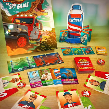 Doctor Collector: Jurassic Park: The Spy Game - Strategy &amp Deception Family &amp Group Game Ages 10+ 5-10 Players 20-30 Min Black