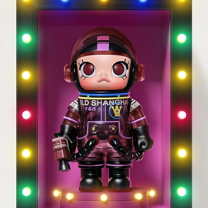 POP MART MEGA Space Molly 100% Series4 Blind Box Figures Random Design Action Figures Collectible Toys Home Decorations Holiday Birthday Gifts for Girls and Boys Single Box