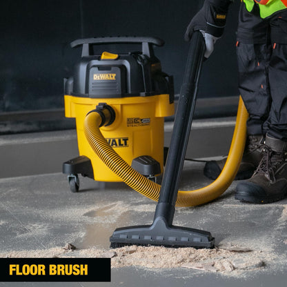 DEWALT Shop Vacuum 5-Gallon 4 HP STEALTHSONIC Wet/Dry Vacuum Cleaner DXV05P-QTB with 6 Dust Bags Ultra Quiet Poly Shop Vacuum with Powerful Suction for Garage, Jobsite, and Workshop
