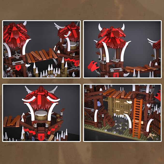 Horde Building Set Toy Buildings Blocks for Adults Teens DIY Craft Orcs of The Hordes Model Kits for Adult Boys Girls 14+ Home Office Art Decor Holiday Christmas Birthday Gift 1279PCS