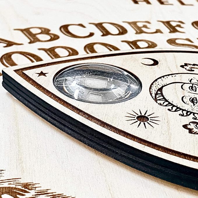 Medium Classic - Wooden Spirit Board - Spirit Board - Handmade Talking Spirit Board With Wooden Planchette - Handmade Wooden Premium Quality Talking Board (Medium Classic Style)