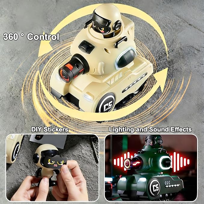 2 Pack RC Battle Tanks RC Tank that Shoots with Infrared System &amp Sound Effects Remote Control Tank with HP Station for Boys &amp Girls Age 6-12 Christmas Birthday Easter Gifts for 8-12