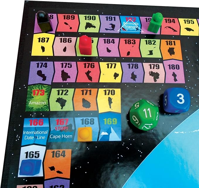 Globe Runner – Educational Family Board Game for Both Kids and Adults That Races Around The World Through Every Country