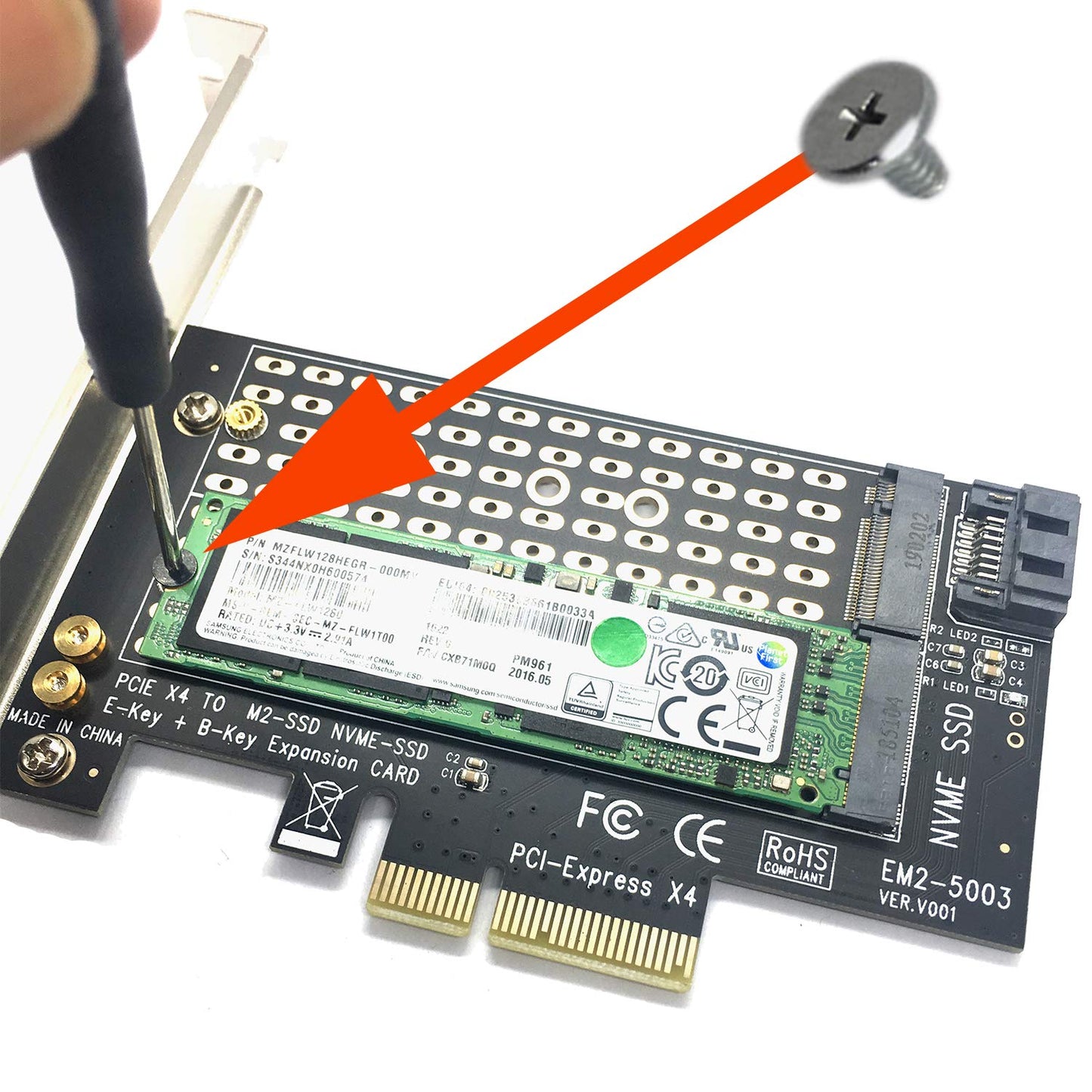 NVMe SATA M.2 2280 PCIe SSD Standoff Mounting m2 Screws Kit for ASUS