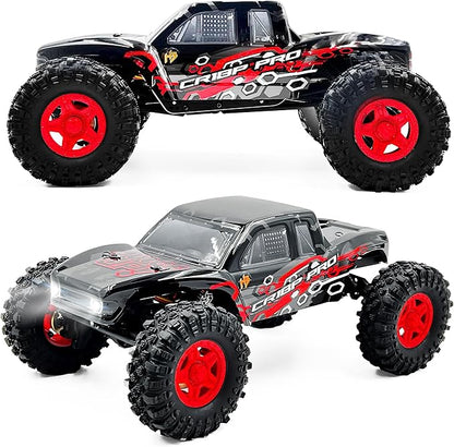 Helidirect HobbyPlus 1/18 RC Crawler - CR-18P PRO Brushless Juice Up Edition RTR w HBW Electronics 2.4GHz 4CH TX - Remote Control Crawler RC Rock 1/18 Full Lock 4WD Off-Road for Adults - Red