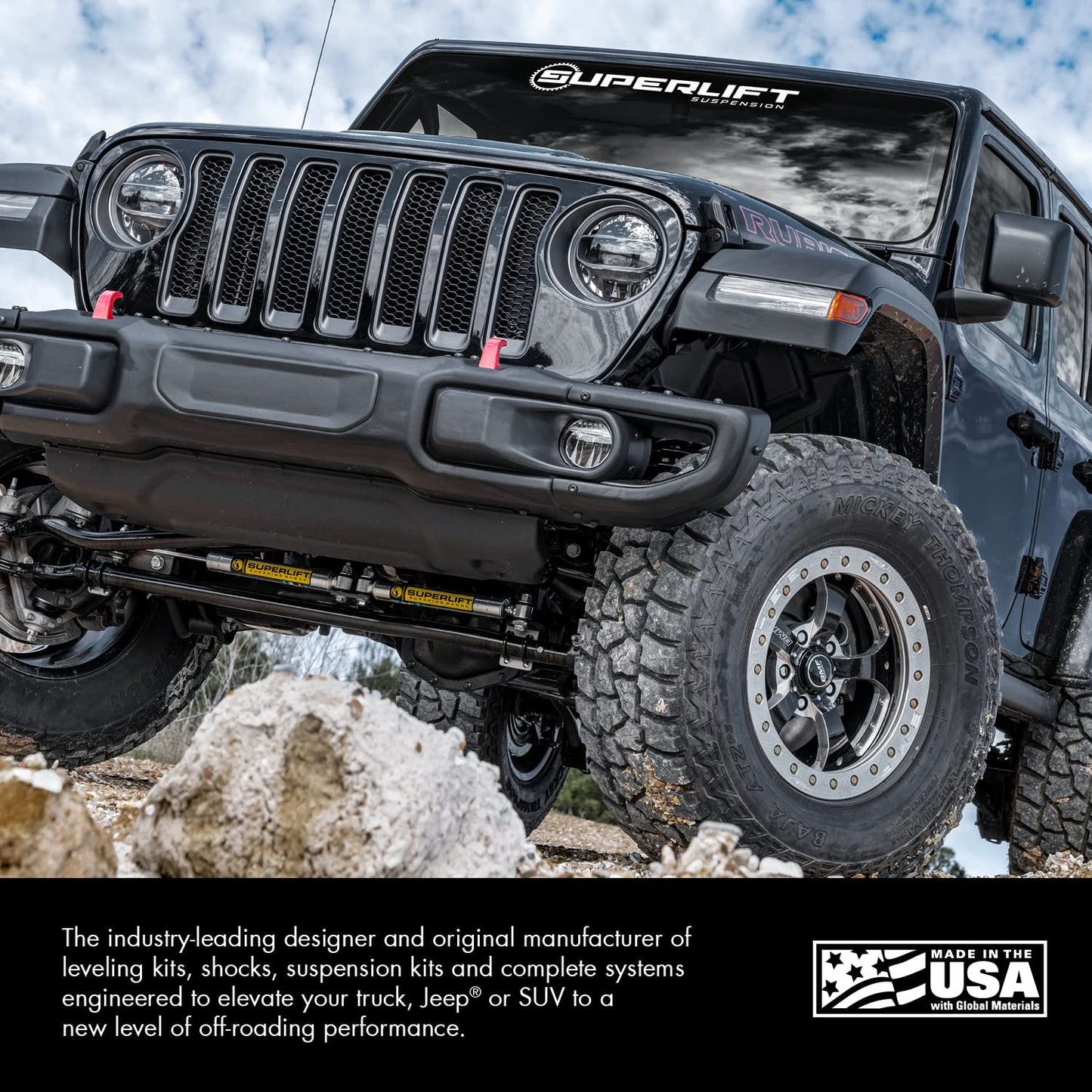 Superlift Suspension RealTruck Rear Coil Springs for Jeep Wrangler JK | Replacement for 2.5" Lift | 581 | Fits 2007-2018 Jeep Wrangler JK 4 Door with 2.5" Lift