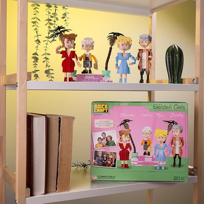 Brickcraft The Golden Girls Building Blocks Set 734 PCS Brick Toy Kit for Ages 8+ Retro TV Show Collectible Figures Model Fun Display Build for Adults &amp Fans Nostalgic Gift and Xmas Present