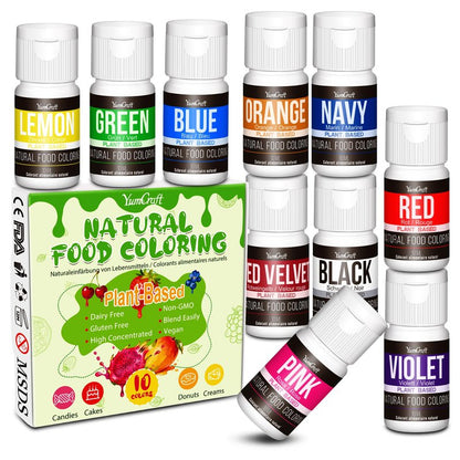 Food Coloring Liquid Set (10 Colors)