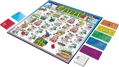 The Game of Pay Day with Popular 1970's Artwork by Winning Moves Games USA Where Players Make and Spend Money for Fun for 2-4 Players Ages 8+