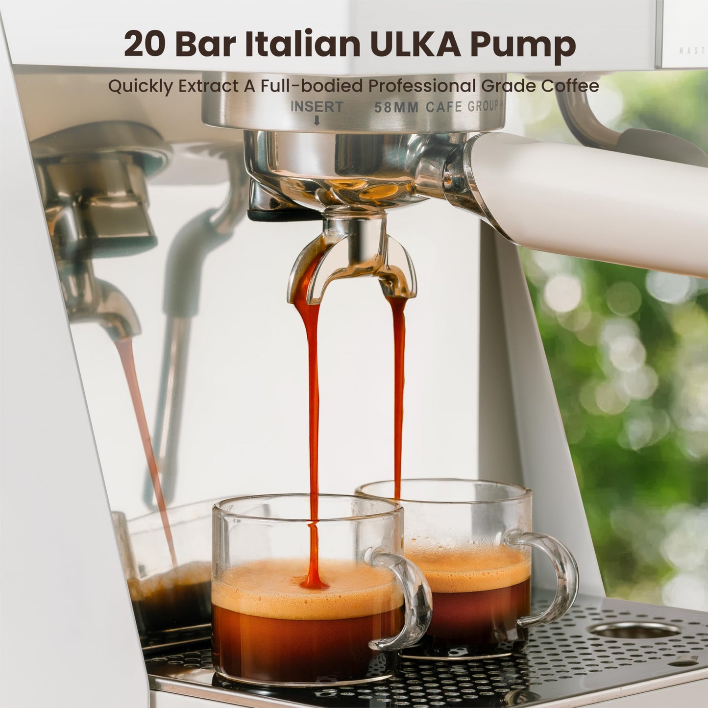 Gevi 58mm Professional Espresso Machine - PID Temperature Control & OPV System, Touch Display, 20Bar Italian Pump, Milk Frother for Barista-Quality Home Coffee, Great Gift