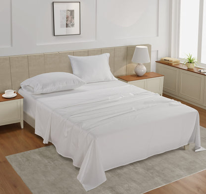 LANE LINEN 450 Thread Count 100% Mercerized Cotton Twin Bed Sheets Set - Machine Wash, Soft & Comfy Hotel Like Thick Rose Bedding Set, Cotton Bedding Sheets & Pillowcases - Polka Dot Black