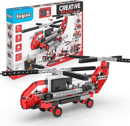 Engino- Inventor STEM Toys 90 Motorized Models Building Toys for Kids 7+ Engineering Kit Stem Projects Learning &amp Education Set Gifts for Boys &amp Girls