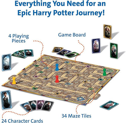 Ravensburger Harry Potter Labyrinth Board Game - A Strategic Maze Challenge for Family Nights - Great Birthday Gift - 2-4 Players - Kids Ages 7-10 and Older