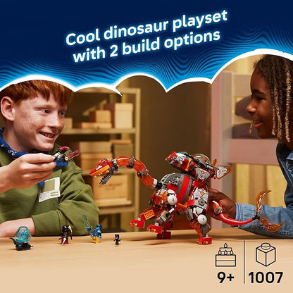 LEGO DREAMZzz Dino Jet Dinosaur Building Toy for Boys &amp Girls - Pretend Play Set for Kids Ages 9+ W/2 Build Options - Includes 4 Minifigures - Gift Idea for Birthdays - 71514