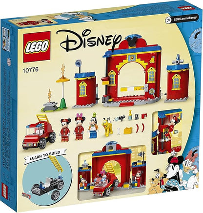LEGO Disney Mickey and Friends – Mickey &amp Friends Fire Truck &amp Station 10776 Building Kit Fun Firehouse Play Set New 2021 (144 Pieces)
