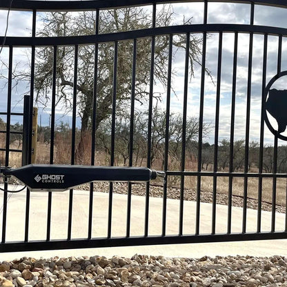 Ghost Controls Decorative Single Automatic Gate Opener Smart Bundle with MultiConnect