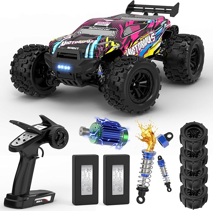 1:16 4WD Brushless rc Cars 70+KM/H(Peak) High Speed Remote Car RC Trucks 4X4 Offroad with 3000mAh Batteries Boys RC Truggy Toys are Easter and Birthday Gifts for Youth Aged 14+