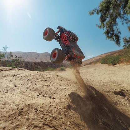 ARRMA RC Truck 1/16 Quake GROM 4X4 RTR Brushed Monster Truck (Battery &amp Charger Included) Red ARA2137T1