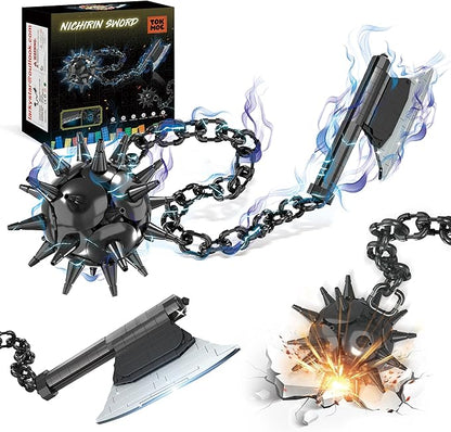 Jorumo Swords Building Sets for Adults 42in Himejima Gyomei Axe &amp Meteor Hammer Building Block Anime Sword Building Toy Katana Gift 826 Pcs