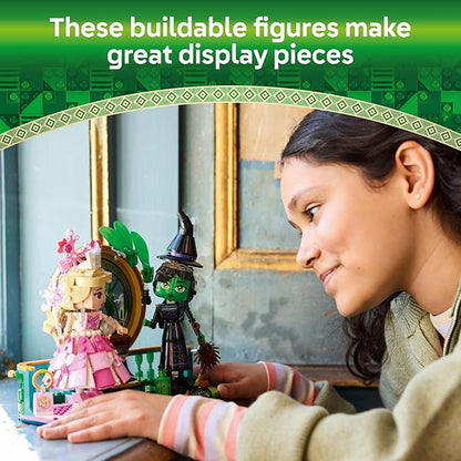 LEGO Wicked Elphaba &amp Glinda Figures Building Toys - Wicked Toys for Kids Girls &amp Boys Age 10+ - Buildable Wicked Dolls - Birthday Gift Idea - 75682