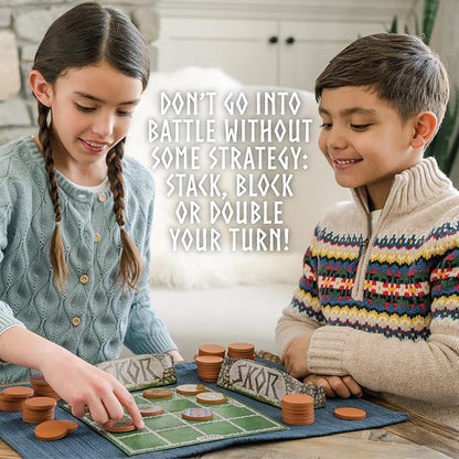 MindWare Skor: A Stacking Strategy Board Game for Kids Ages 6 &amp Up - Family-Friendly Color-Matching Shield-Collecting Games for Families &amp Classrooms - 2 to 4 Players 30-Min Playtime