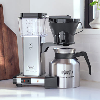 Technivorm Moccamaster 79212 KBTS Coffee Brewer, 32 oz, Polished Silver
