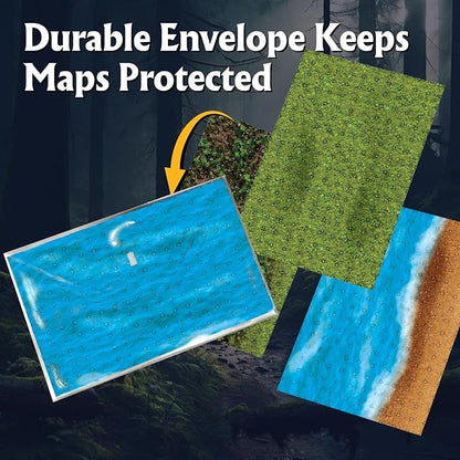 Arcknight The Wild Outdoors Roleplaying Battlemaps 16 Modular RPG Maps in 8 Double-Sided Pages 1 Square Grid Modular &amp Versatile Design for Tabletop Gaming - for Dungeons &amp Dragons Pathfi