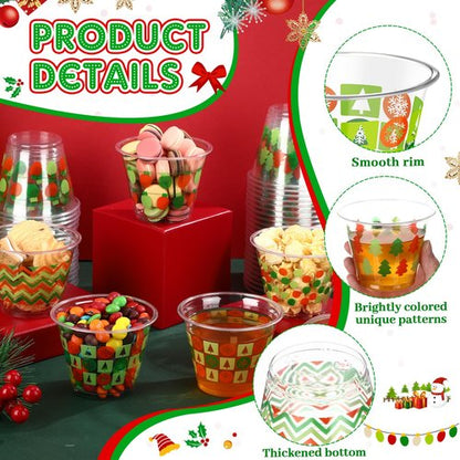 Eaasty 100 Pcs Easter Cups Bulk 9 oz Easter Party Favors Disposable Bunny Eggs Rainbow Small Clear Plastic Cups Yellow Green Pink Spring Drinking Supplies for Punch Snacks Juice