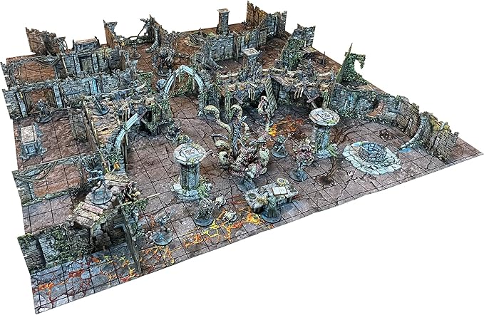 Maladum Oblivion's Maw Expansion - Fantasy Dungeon Crawler Game Immersive Terrain Solo Co-op and Adversarial Play