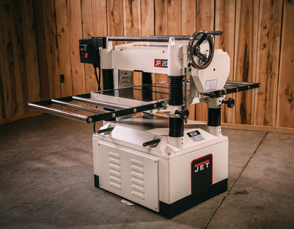 JET 20-Inch Thickness Planer for Woodworking, Straight Knife Cutterhead with 2-Speed (24 FPM / 31 FPM) Feed Rate, 3 HP, 230V 1Ph (JPW-208-1)