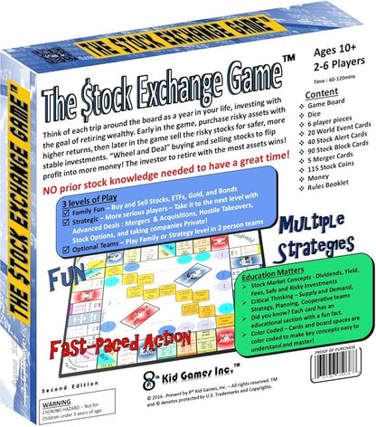 Stock Exchange Game – Real Stock Market action made easy and fun! Educational-Competitive-FUN. No tracking or heavy math. Learn financial money &amp investment skills.(10+) Families-Kids-Teens-Adul
