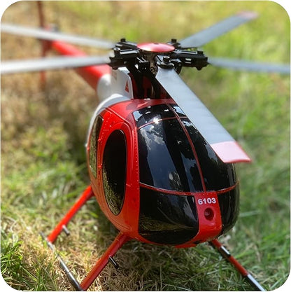 335MM MD500 C189 Remote Control Helicopter Aircraft Add Optical Flow Positioning 1/28 Scale RC Heli Maintain Altitude Hover RTF US Rescue Helicopter RTF 2Batteries