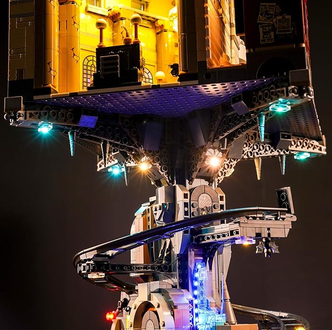 Upgraded Led Light Kit for Lego Gringotts Wizard Bank Horcrux War Building Set Compatible with Lego 76417(Model Not Included)