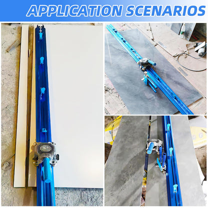SDLOOL 87 Inch Manual Tile Cutter, for Large format Ceramic Porcelain Tiles, Professional Porcelain Slab Cutting Machine with Double Rails Design Table Tile Cutter Hand Tools