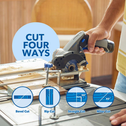 Dremel Blueprint Portable Saw Station with 12V Brushless Compact Circular Saw and Multi-Purpose Cutting Case (CS12V-S1C)